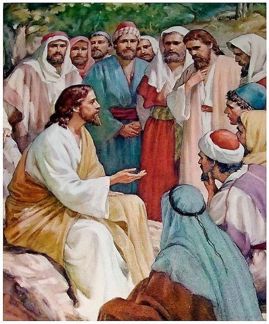 jesus blessing disciples image