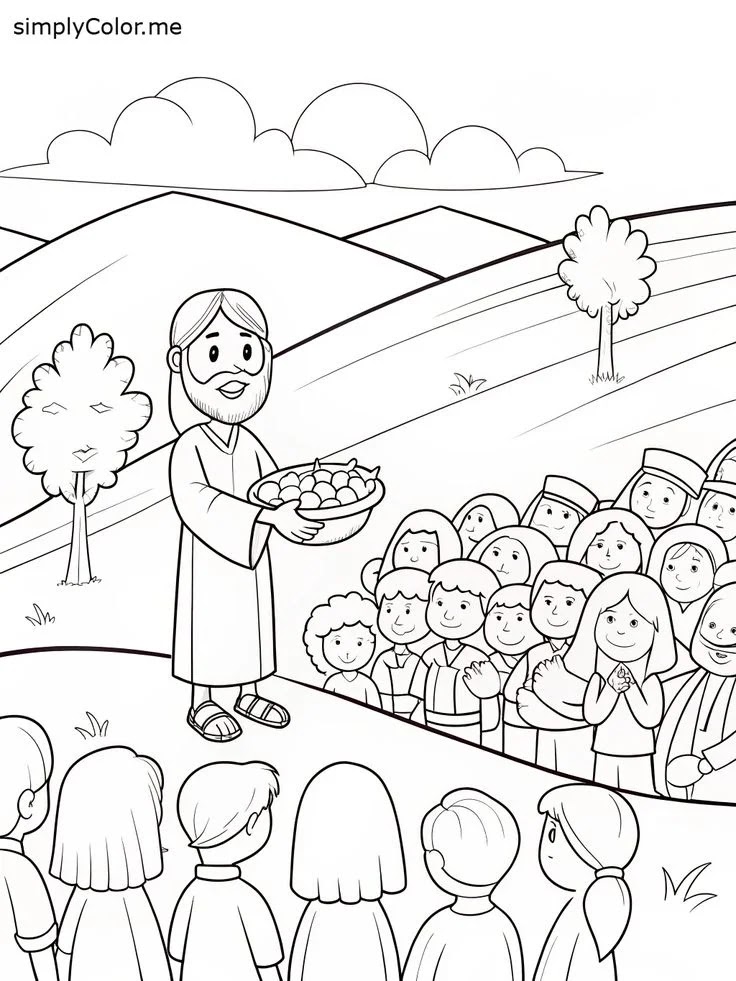 jesus food miracle artwork