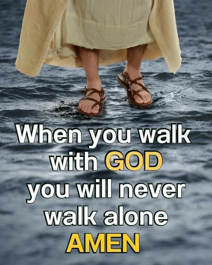 walking with jesus image
