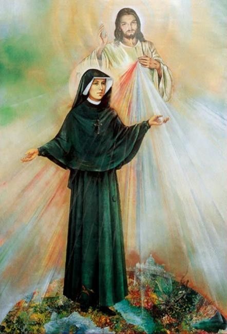 st faustina image of divine mercy