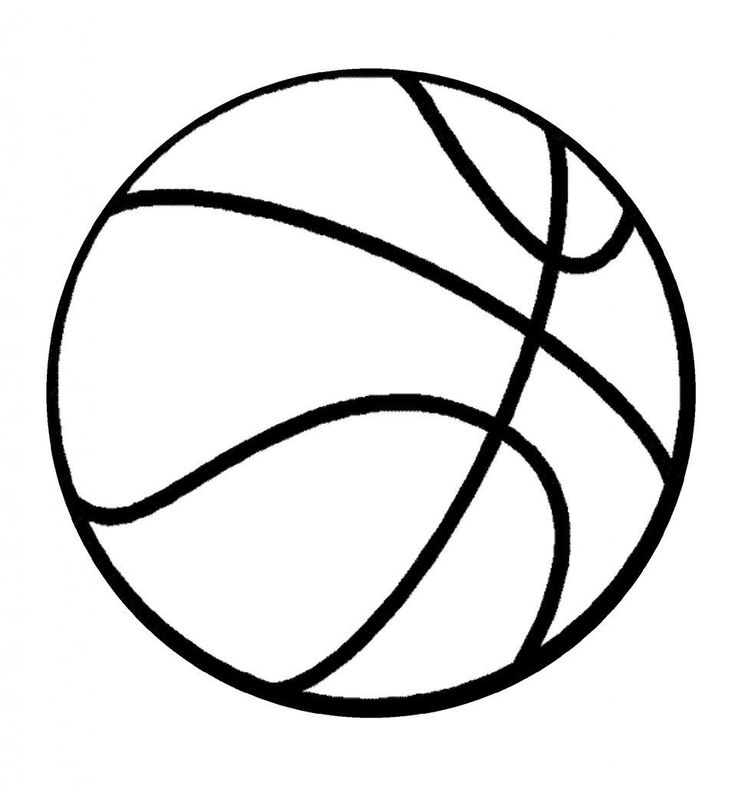 coloring picture of a basketball