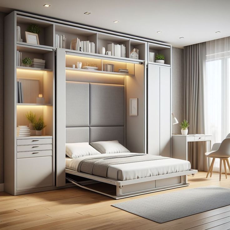 images of a murphy bed