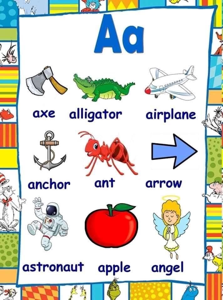pictures of items that start with the letter a