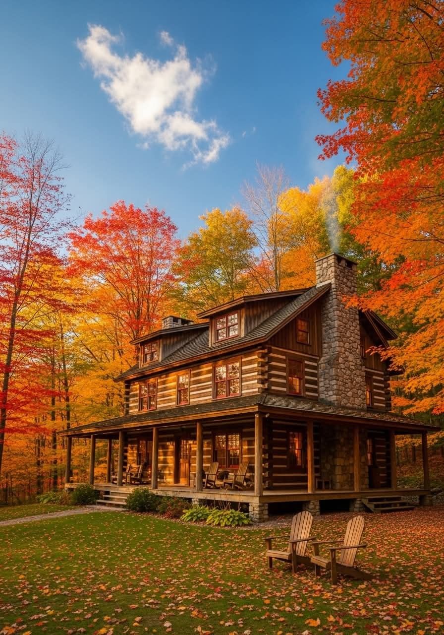 pictures of a log house