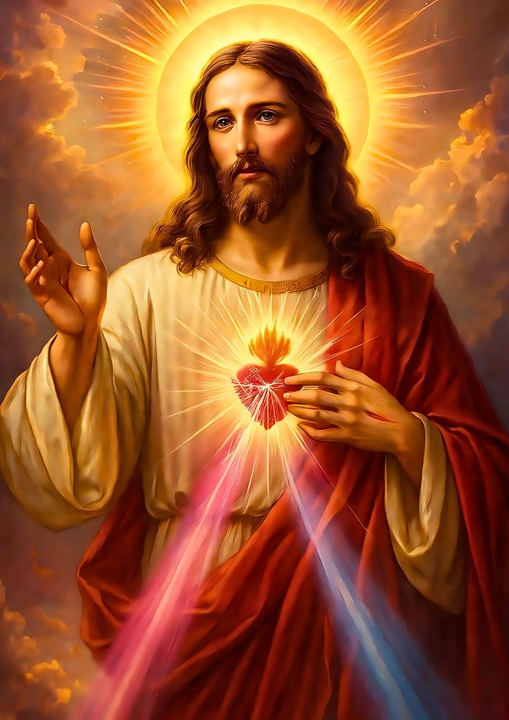 sacred heart picture of jesus