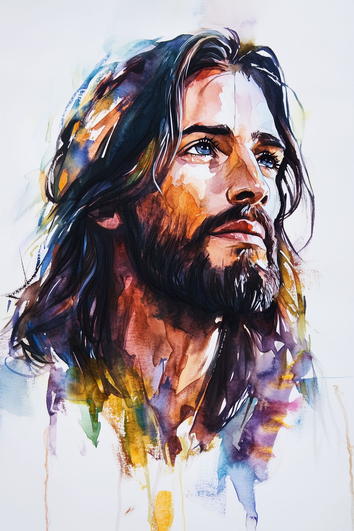 picture of jesus painting