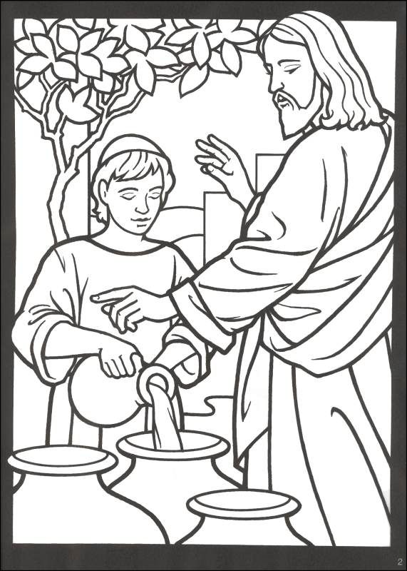 coloring pictures of jesus miracles