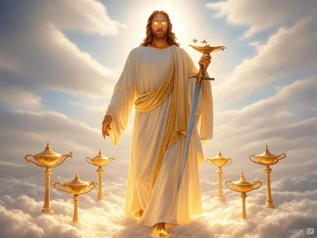 image of jesus in revelation 1