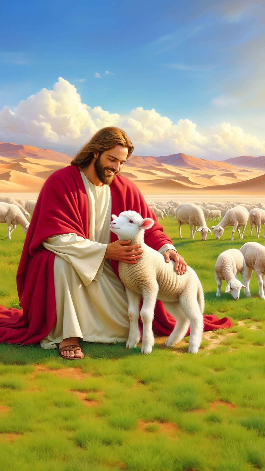 pictures of jesus and the lamb