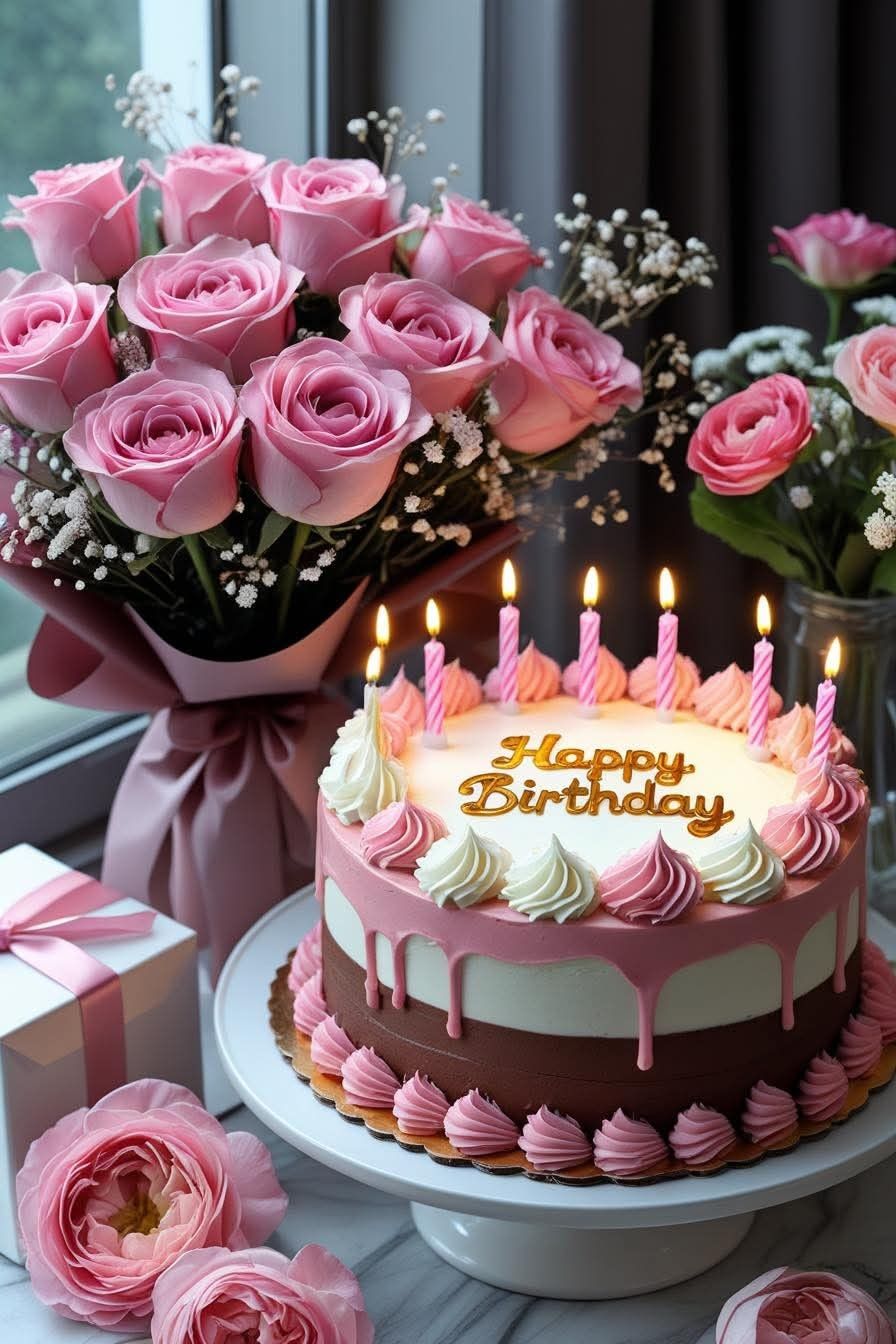 picture of a birthday cake for a woman