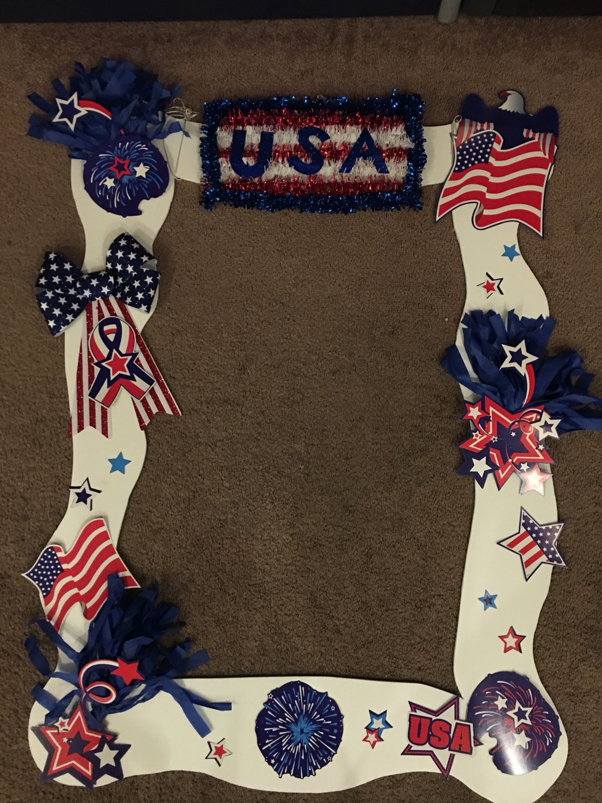 4th of july photo frame