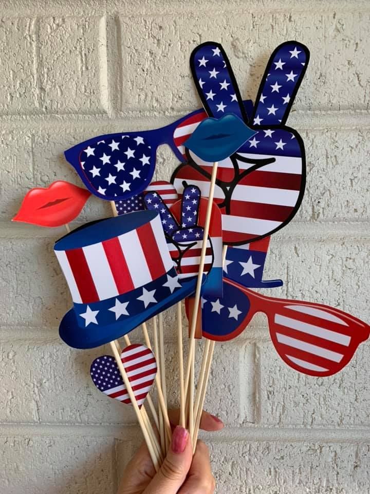 4th of july photo props