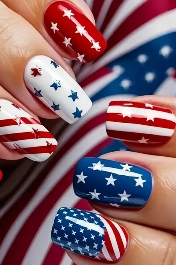 4th of july nails images