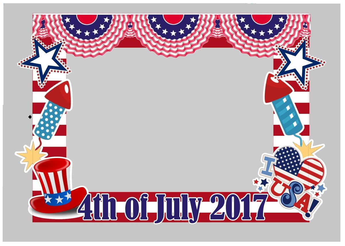 4th of july picture frames