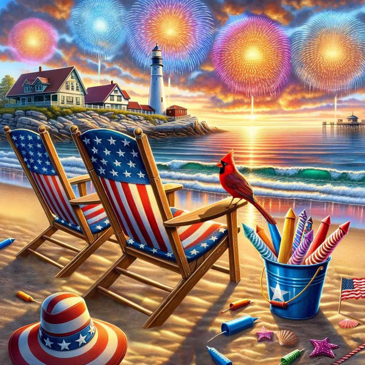 4th of july beach images