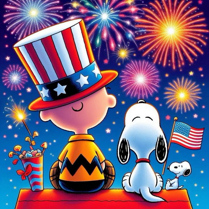 4th of july images cartoon