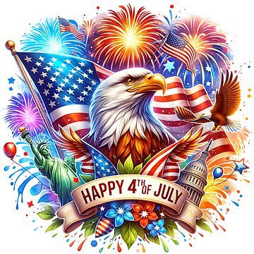 happy 4th of july eagle images