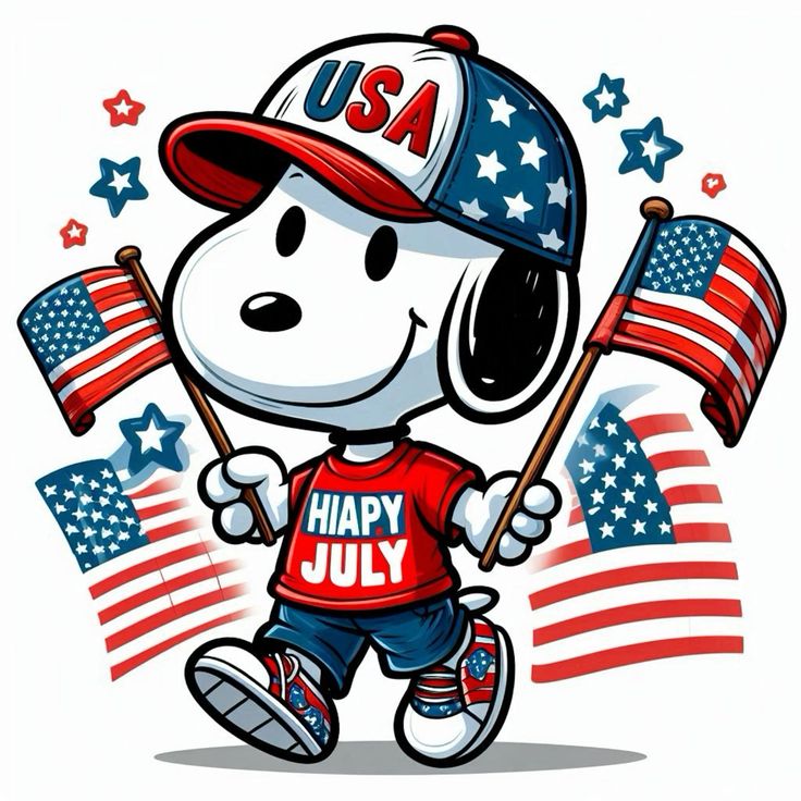 snoopy 4th of july images