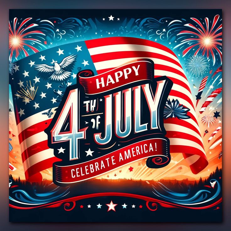 vintage happy 4th of july images